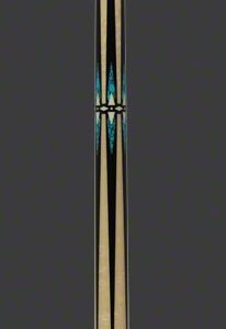 MCDERMOTT G SERIES BIRDSEYE MAPLE WITH BLACK/TURQUOISE POINTS POOL CUE - G605